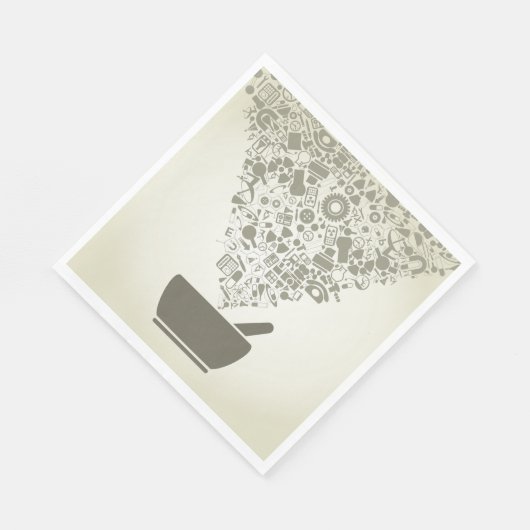 Science Objects Paper Napkins Serviette (Ecke)