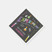 Science Paper Napkin Experiment Labrador Geburtsta Serviette (Ecke)