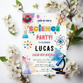 Science Party Einladung zum Geburtstag
