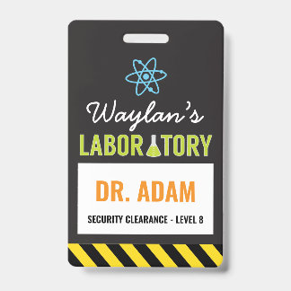Science Party ID Abzeichen Scientist Abzeichen Ausweis