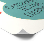 Science Party Laboratory Chemistry Fair Birthday Poster (Ecke)