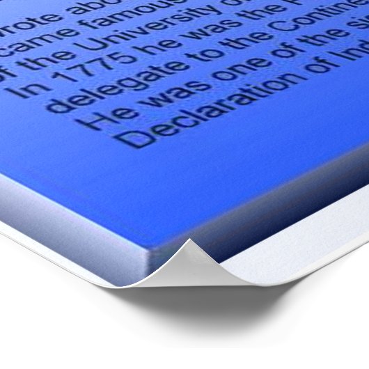 Science Physical Electricity Benjamin Franklin Poster (Ecke)