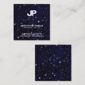 Science Physical Space Universe Monogram Schlicht Quadratische Visitenkarte (Vorne/Hinten)