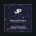 Science Physical Space Universe Monogram Schlicht Quadratische Visitenkarte<br><div class="desc">Science Physics Space Universe Monogram Schlichte Visitenkarte. Perfekt für Physik,  Physik Lehrer,  Instruktoren,  Science Bildung,  Science Fiction Schriftsteller,  Autoren,  Romanautoren,  Drehbuchautoren,  Produzenten,  Regisseure,  Manager.</div>