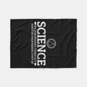 Science Physics Chemistry Nerd Funny Saying Scient Fleecedecke (Vorderseite (Horizontal))