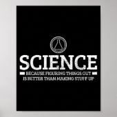 Science Physics Chemistry Nerd Funny Saying Scient Poster (Vorne)