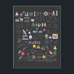 Science Physik Mathematik Chemie Biologie Astronom Postkarte<br><div class="desc">Das perfekte Geschenk,  wenn Sie Chemie lehren oder ein Lehrer für Naturwissenschaften in der Schule oder Universität sind. Ein lustiges Science-Apparel.</div>