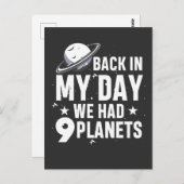 Science Planet Astronomie - Pluto Galaxy Quotes Postkarte (Vorne/Hinten)