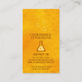 Science Private Tutor Moskito in Amber Fossil Visitenkarte (Rückseite)