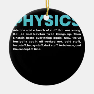 Science Quantum Mechanic Nerd Geek Physics Keramik Ornament