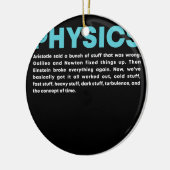 Science Quantum Mechanic Nerd Geek Physics Keramik Ornament (Links)