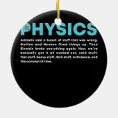 Science Quantum Mechanic Nerd Geek Physics Keramik Ornament (Hinten)