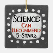 Science Review 5 Stars Ornament (Rückseite)