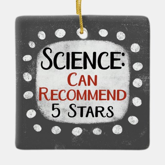 Science Review 5 Stars Ornament (Vorderseite)