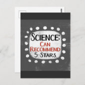 Science Review 5 Stars Postkarte (Vorne/Hinten)