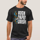 Science Rock Paper Crispr Ingenieur-Redewendungen  T-Shirt<br><div class="desc">Science Rock Paper Crispr Ingenieur Redewendungen .gift,  ehe und familie,  ehehe therapeut,  präsent,  therapeut,  familientherapeut,  therapie,  lustige ehe therapeut,  job,  berufsüblich,  cool familientherapeut,  familientherapeut Geschenke,  Geschenke für Psychotherapeuten,  ehe,  mft Geschenke</div>