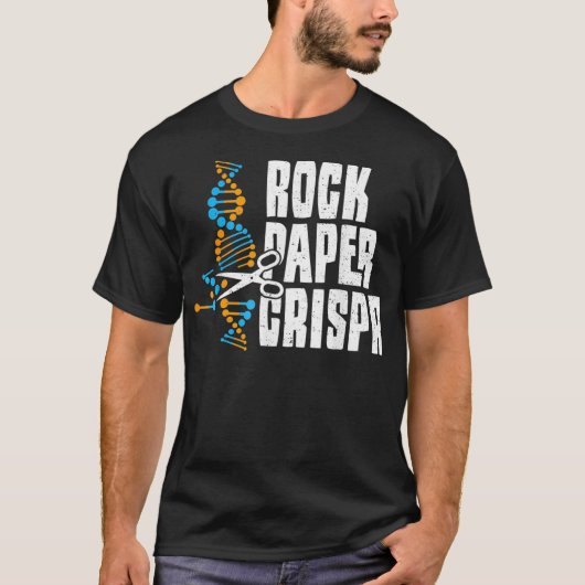 Science Rock Paper Crispr Ingenieur-Redewendungen  T-Shirt (Vorderseite)