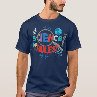 Science Rule Vintag Style Graphics T-Shirt