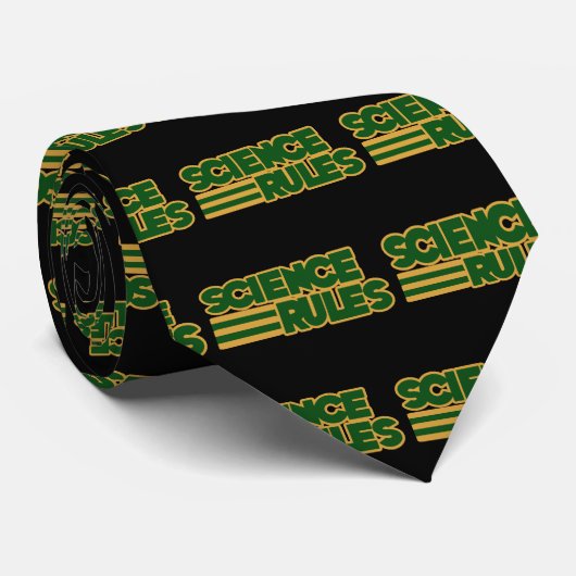 Science Rules geek Teacher Krawatte (Gerollt)