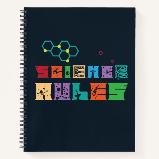Science Rules Notebook Notizblock (Vorderseite)