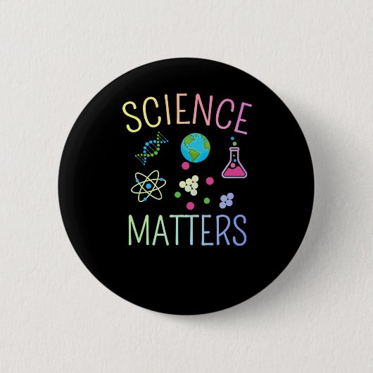 Science S - Funny Science Pucker Button (Vorderseite)