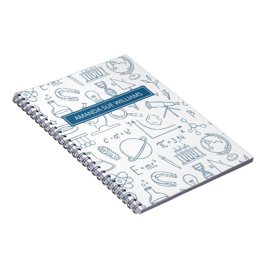 Science / Scientist - Your Name /Monogram Notebook Notizblock (Rechte Seite)