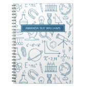Science / Scientist - Your Name /Monogram Notebook Notizblock (Vorderseite)