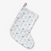 Science Snowflake Beaker gestufter Zylinder Winter Kleiner Weihnachtsstrumpf (Vorderansicht (hängend))