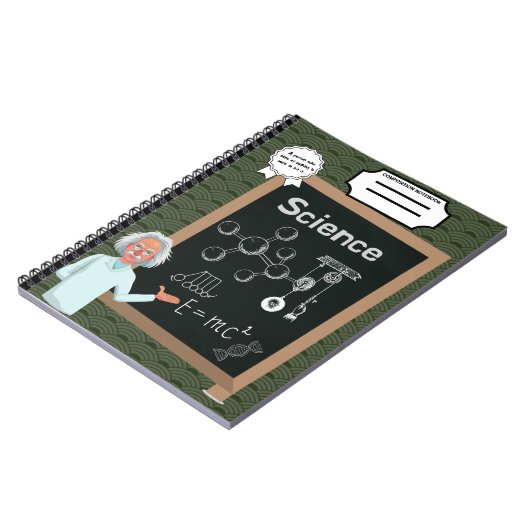 Science Spiral Foto Notebook Notizblock (Linke Seite)