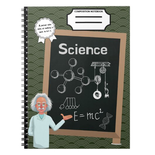 Science Spiral Foto Notebook Notizblock (Vorderseite)