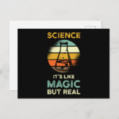 Science Sprichwort Magic Real Postkarte (Vorne/Hinten)