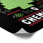 Science Teacher Chemistree O Chemistree Funny Poster (Ecke)