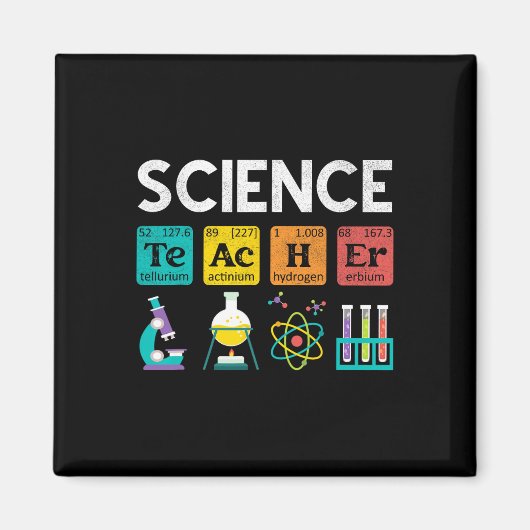 Science Teacher Chemistry Biology Physics Teacher  Magnet (Vorne)