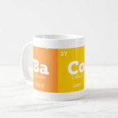 Science Teacher Chemistry Chemical Elements Bacon Kaffeetasse (Vorderseite Links)