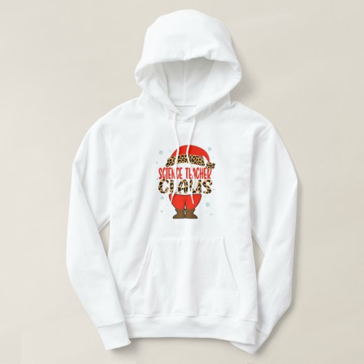 Science Teacher Claus Weihnachten Weihnachtsmannmü Hoodie (Design vorne)