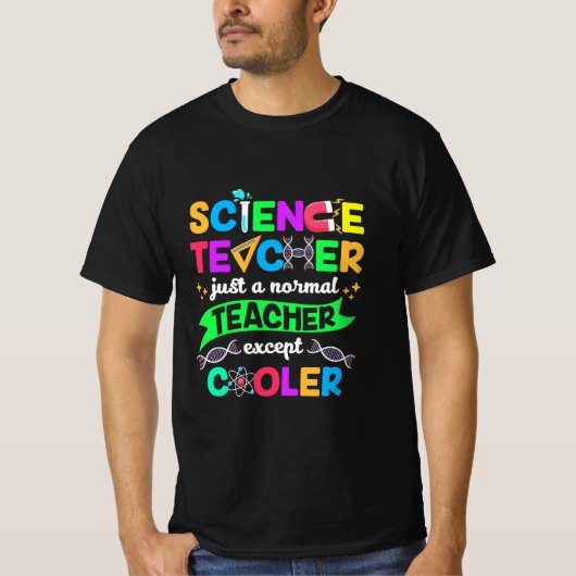 Science Teacher Cool T-Shirt (Vorderseite)