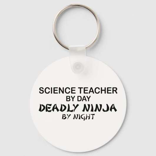 Science Teacher Deadly Ninja Schlüsselanhänger (Vorderseite)
