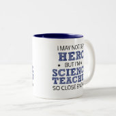 Science Teacher Hero Spaß Novelty Zweifarbige Tasse (VorderseiteRechts)