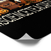 Science Teacher Horror Fall Kaffee Halloween Pumpe Poster (Ecke)