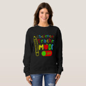Science Teacher mode off last day of school retire Sweatshirt (Vorne ganz)