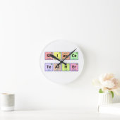 Science Teacher Runde Wanduhr (Zuhause)