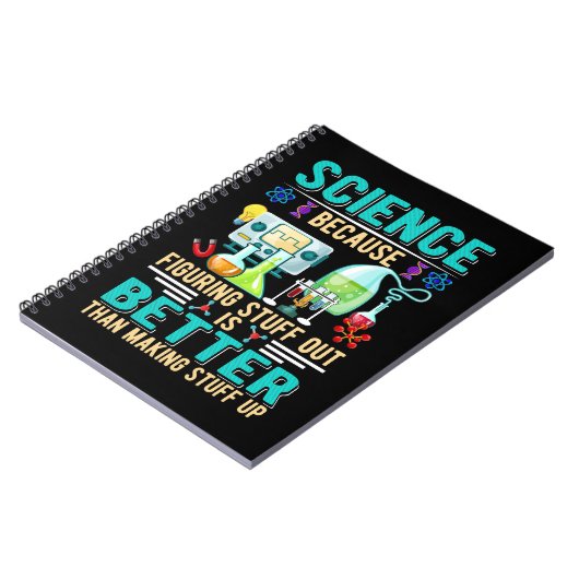 Science Teacher Student Chemistry Laboratory Notizblock (Linke Seite)