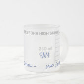 Science Teacher Student Labrador Beaker Abschluss  Mattglastasse (VorderseiteRechts)