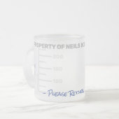 Science Teacher Student Labrador Beaker Abschluss  Mattglastasse (Vorderseite Links)