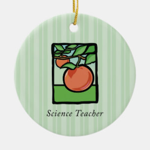 Science Teacher Thank You, Apple Keramik Ornament