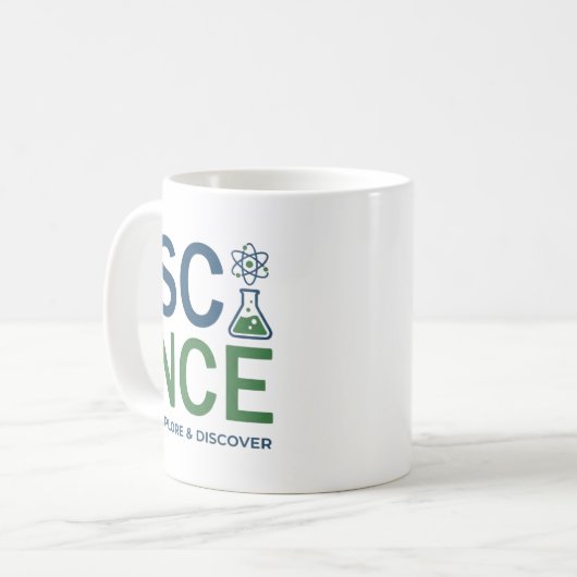 Science Teacher Typography Design Kaffeetasse (Vorderseite Links)