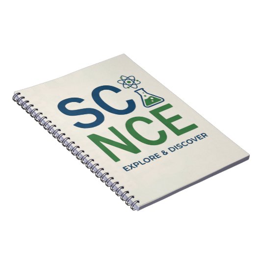 Science Teacher Typography Design Notizblock (Rechte Seite)