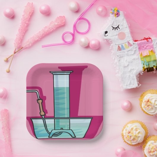 Science Test Tube Pappteller (Party)