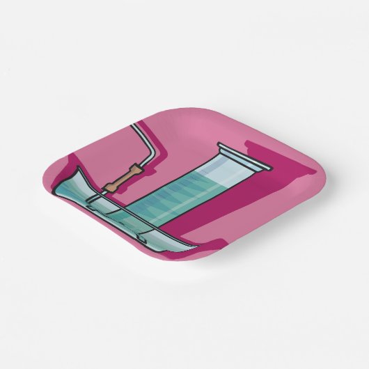 Science Test Tube Pappteller (Gewinkelt)