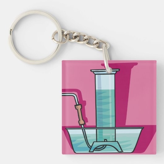 Science Test Tube Schlüsselanhänger (Vorderseite)